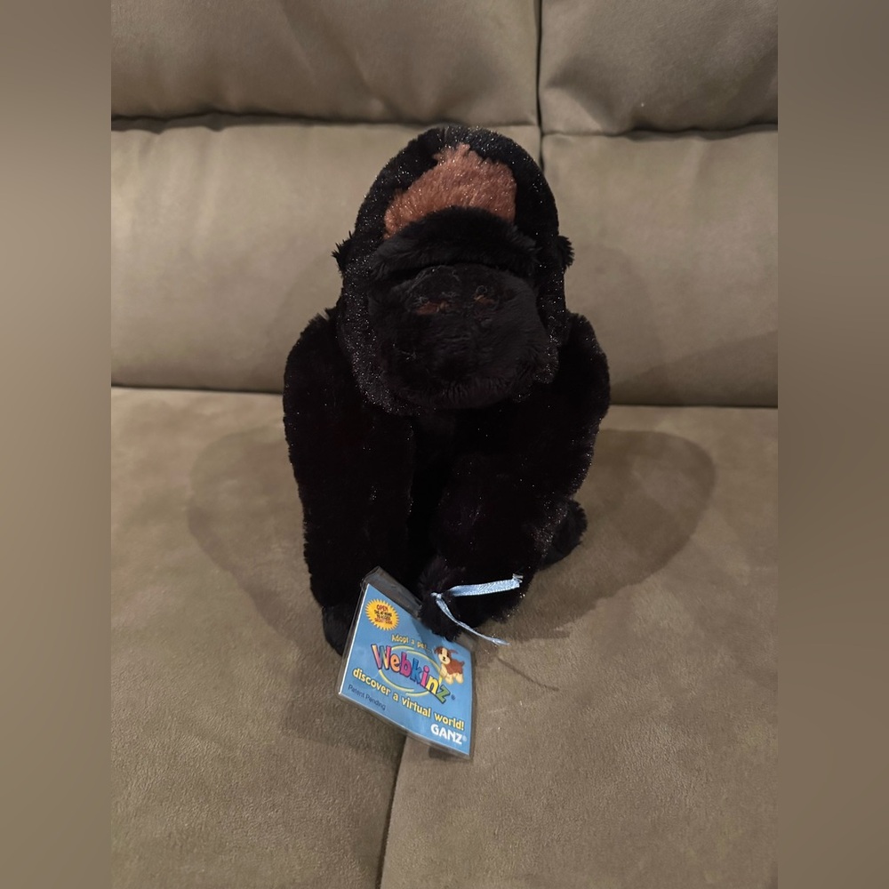 Webkinz silverback gorilla with sealed code